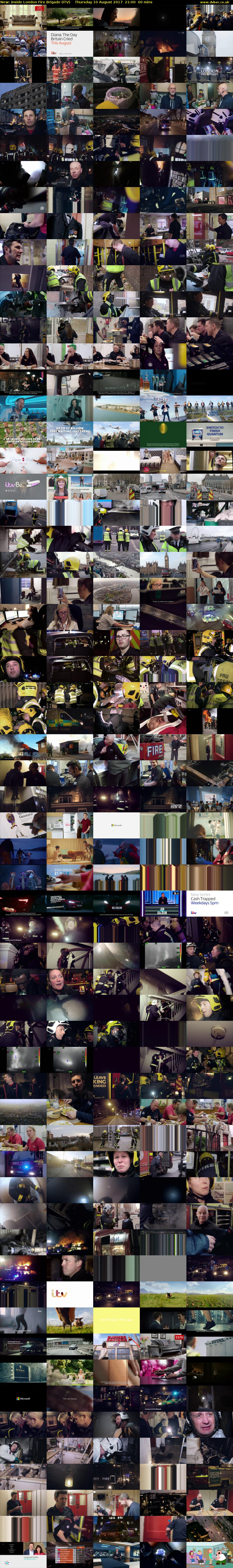 Inside London Fire Brigade (ITV) Thursday 10 August 2017 21:00 - 22:00