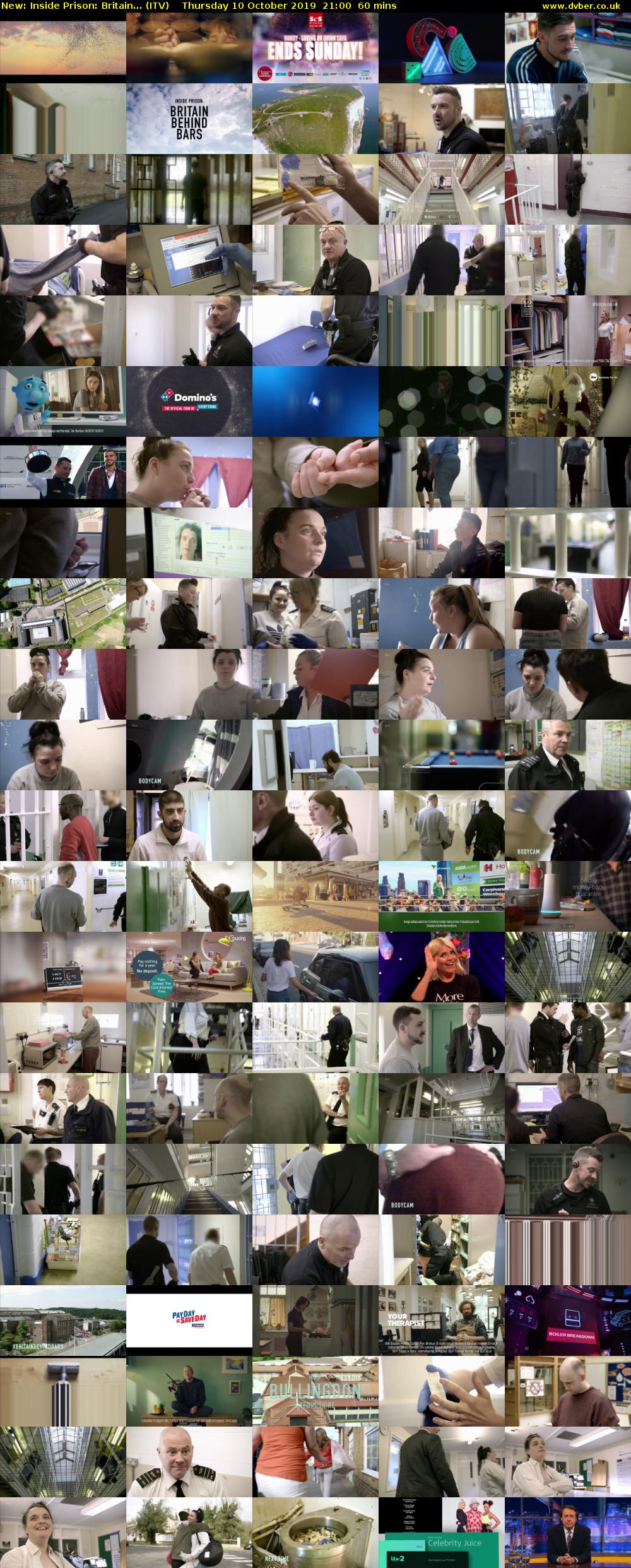 Inside Prison: Britain... (ITV) Thursday 10 October 2019 21:00 - 22:00