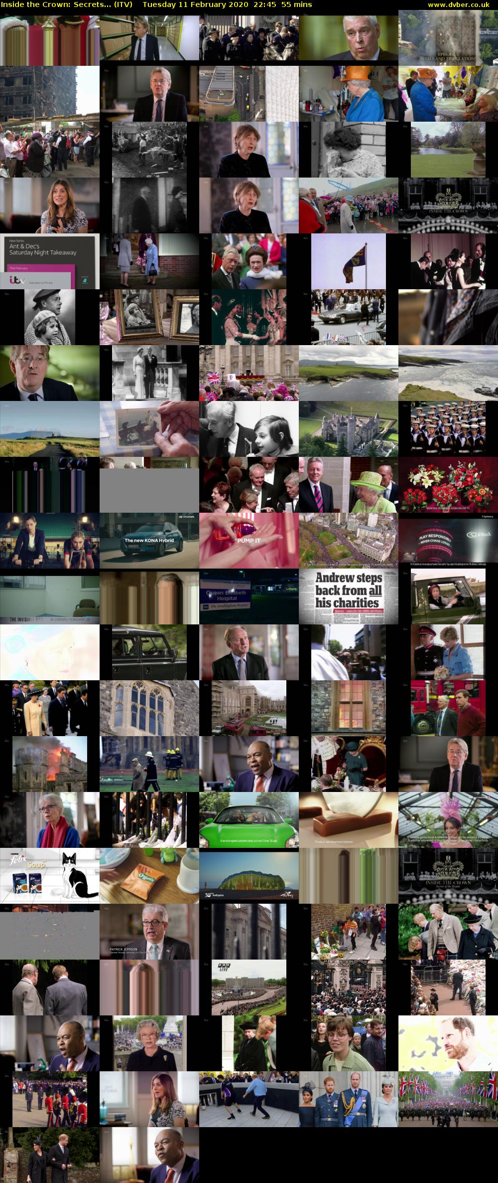Inside the Crown: Secrets... (ITV) Tuesday 11 February 2020 22:45 - 23:40