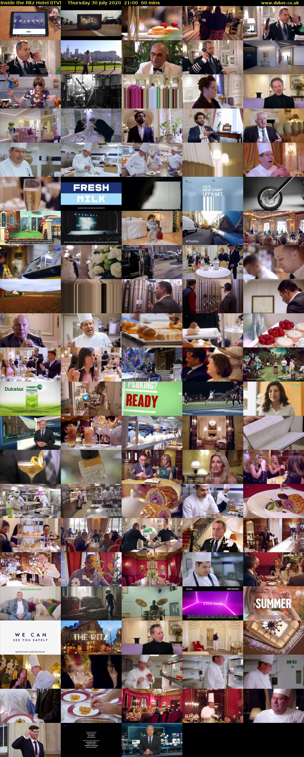 Inside the Ritz Hotel (ITV) Thursday 30 July 2020 21:00 - 22:00