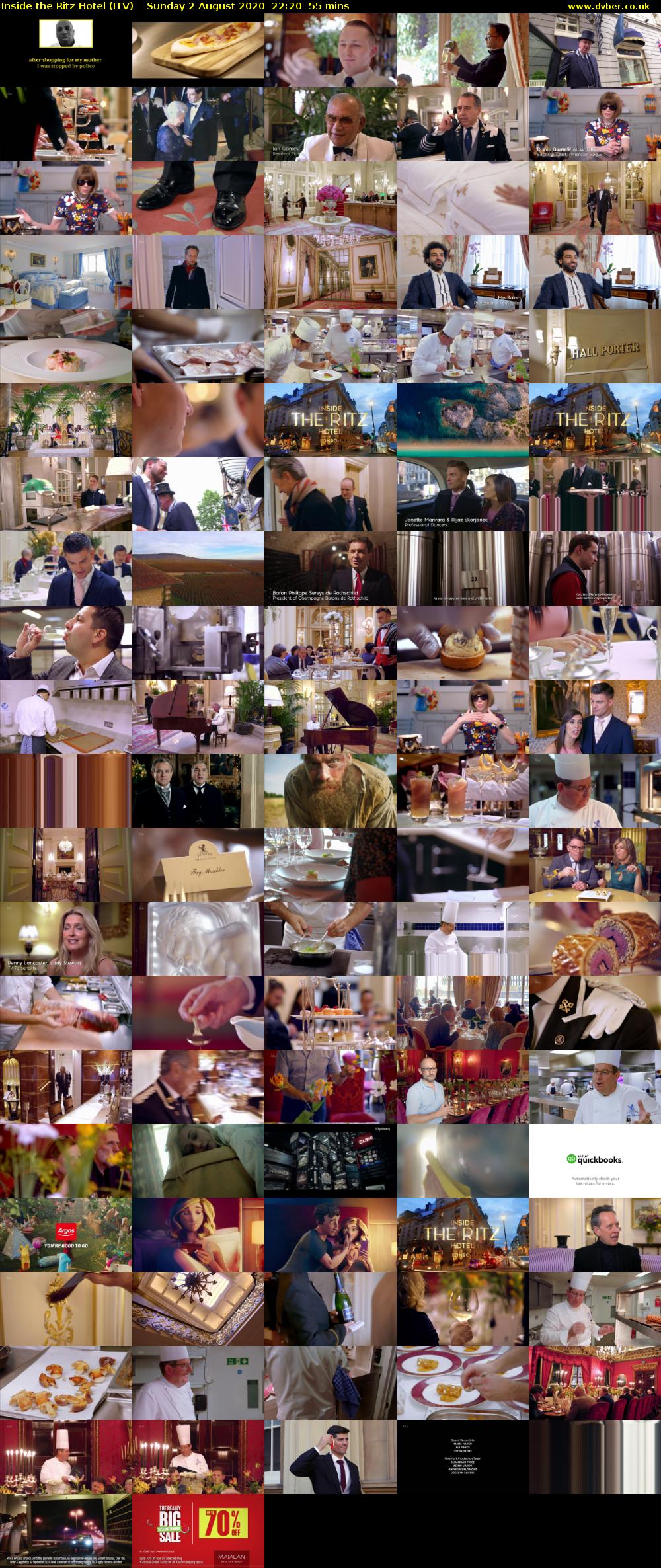 Inside the Ritz Hotel (ITV) Sunday 2 August 2020 22:20 - 23:15
