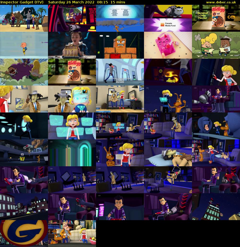 Inspector Gadget (ITV) Saturday 26 March 2022 08:15 - 08:30