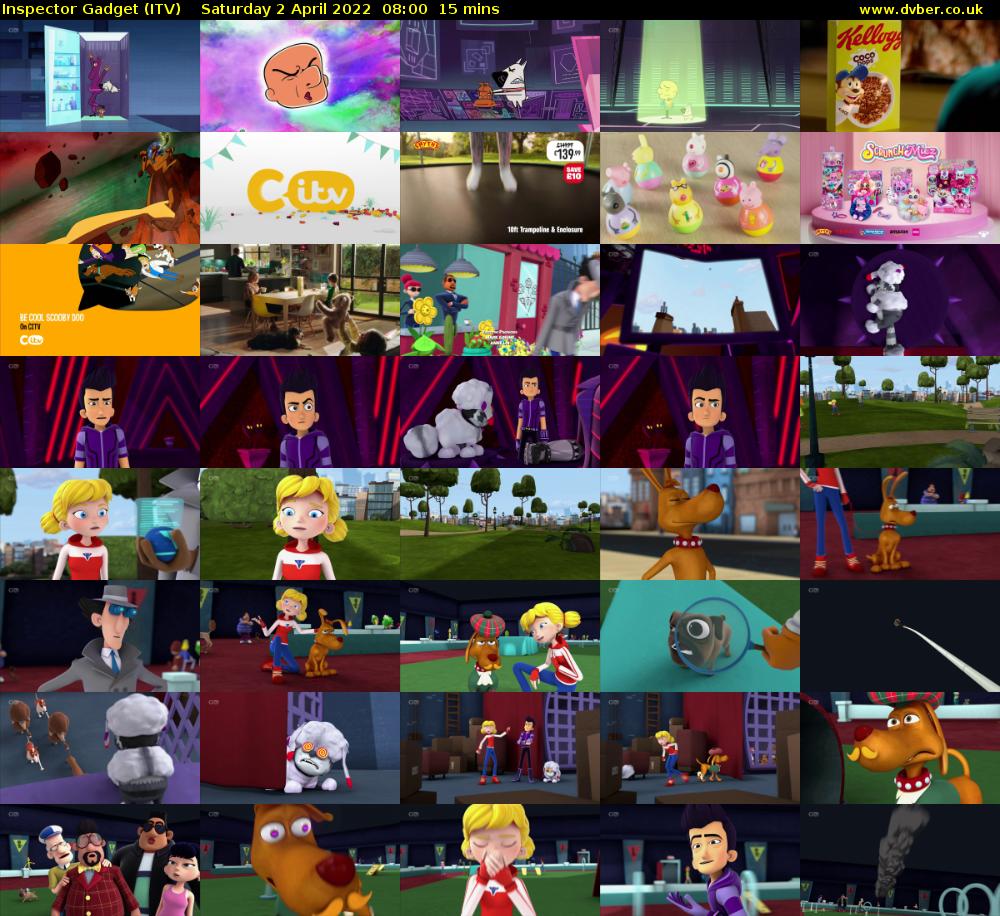 Inspector Gadget (ITV) Saturday 2 April 2022 08:00 - 08:15