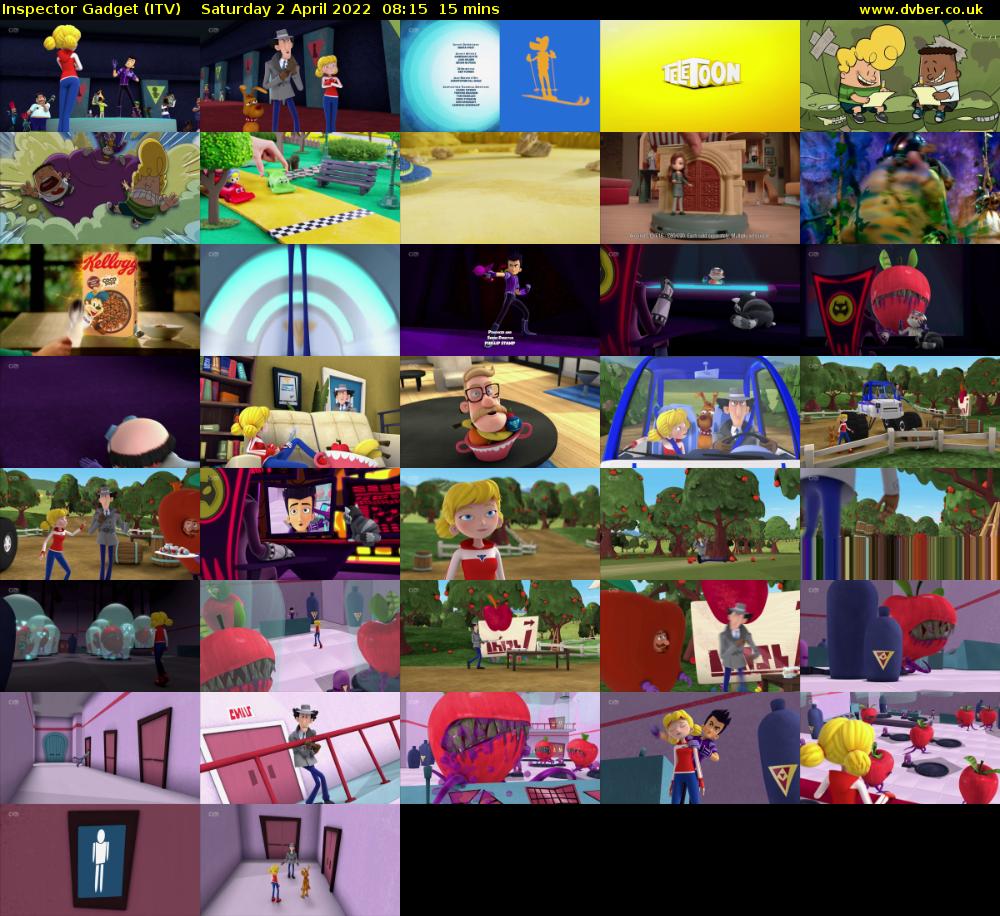 Inspector Gadget (ITV) Saturday 2 April 2022 08:15 - 08:30