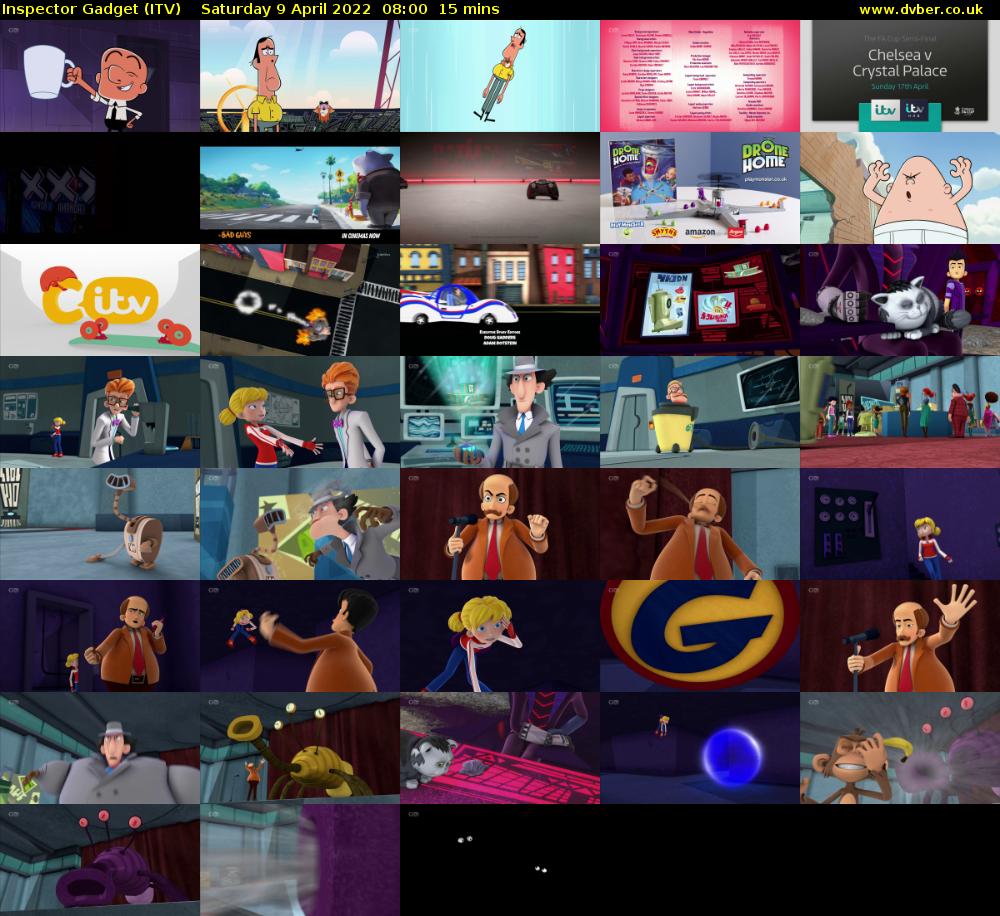 Inspector Gadget (ITV) Saturday 9 April 2022 08:00 - 08:15