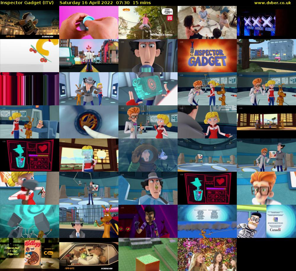 Inspector Gadget (ITV) Saturday 16 April 2022 07:30 - 07:45
