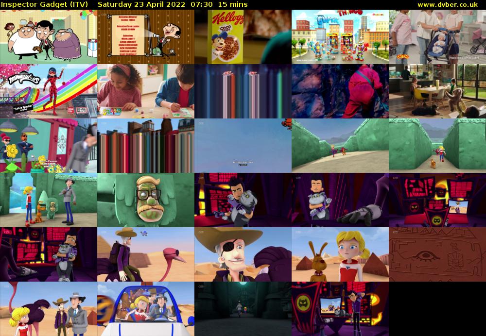 Inspector Gadget (ITV) Saturday 23 April 2022 07:30 - 07:45