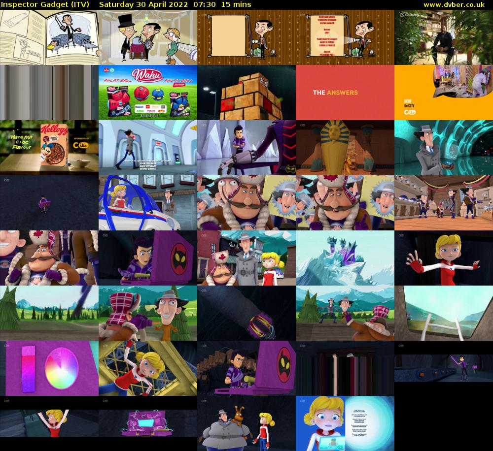 Inspector Gadget (ITV) Saturday 30 April 2022 07:30 - 07:45