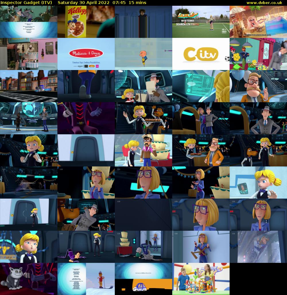 Inspector Gadget (ITV) Saturday 30 April 2022 07:45 - 08:00