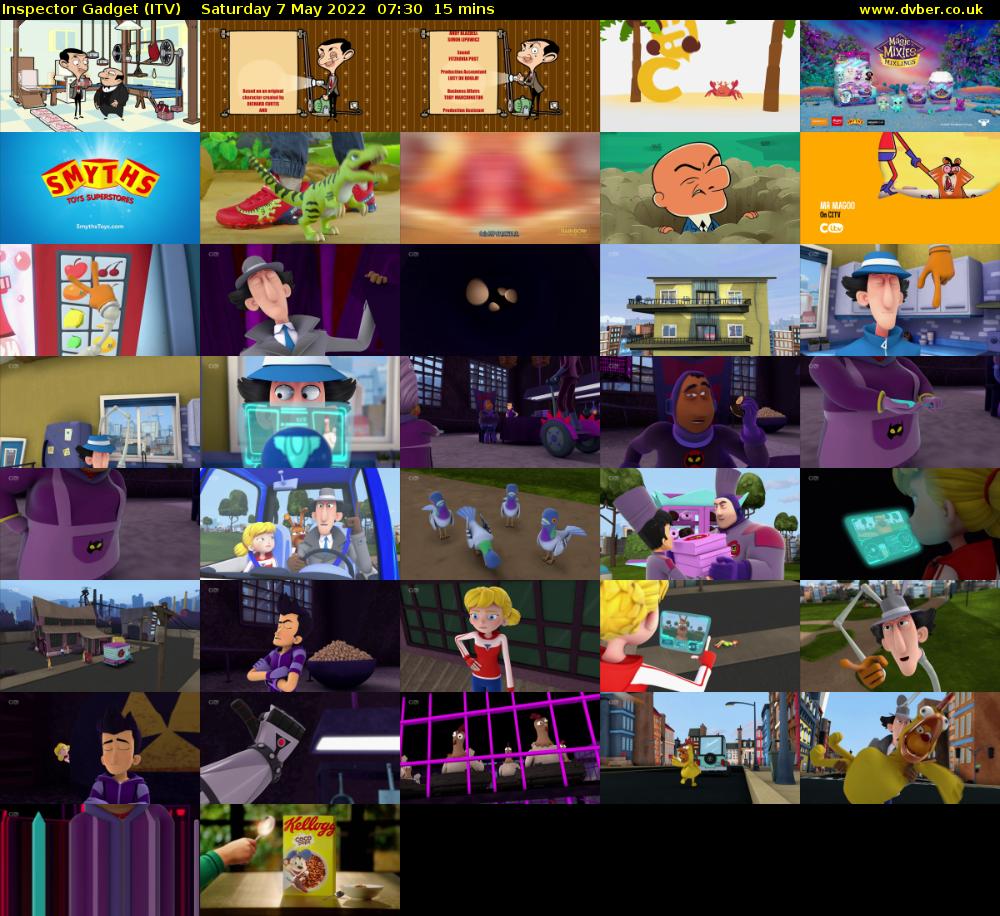 Inspector Gadget (ITV) Saturday 7 May 2022 07:30 - 07:45