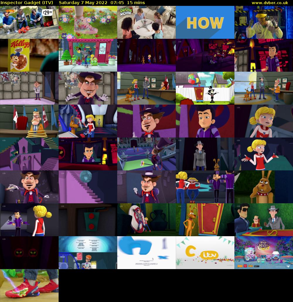 Inspector Gadget (ITV) Saturday 7 May 2022 07:45 - 08:00