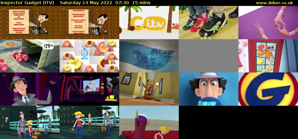 Inspector Gadget (ITV) Saturday 14 May 2022 07:30 - 07:45