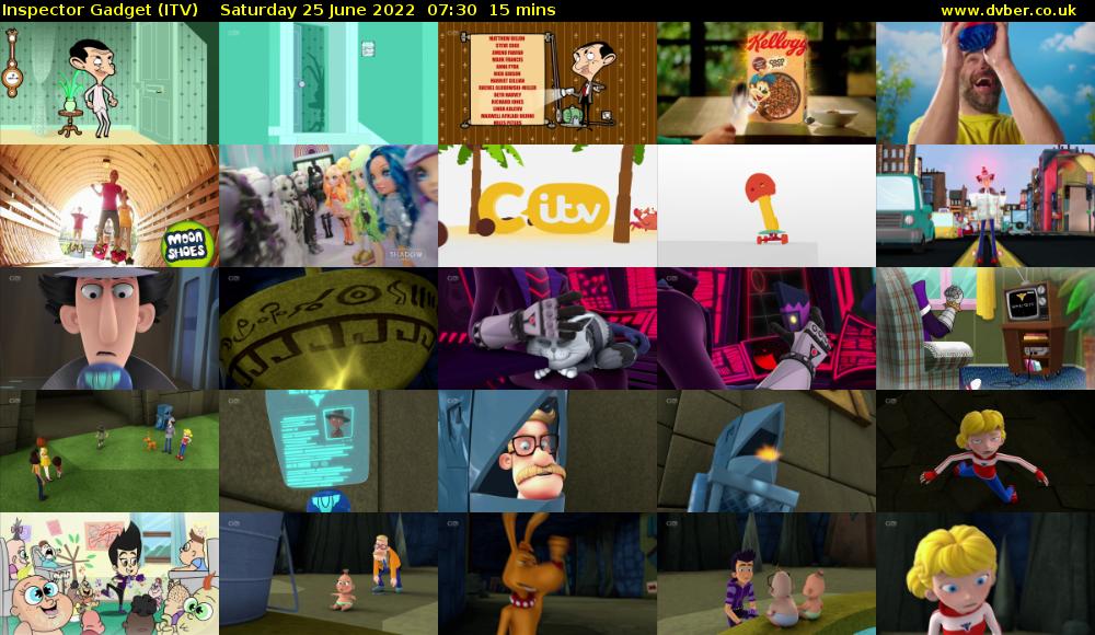 Inspector Gadget (ITV) Saturday 25 June 2022 07:30 - 07:45