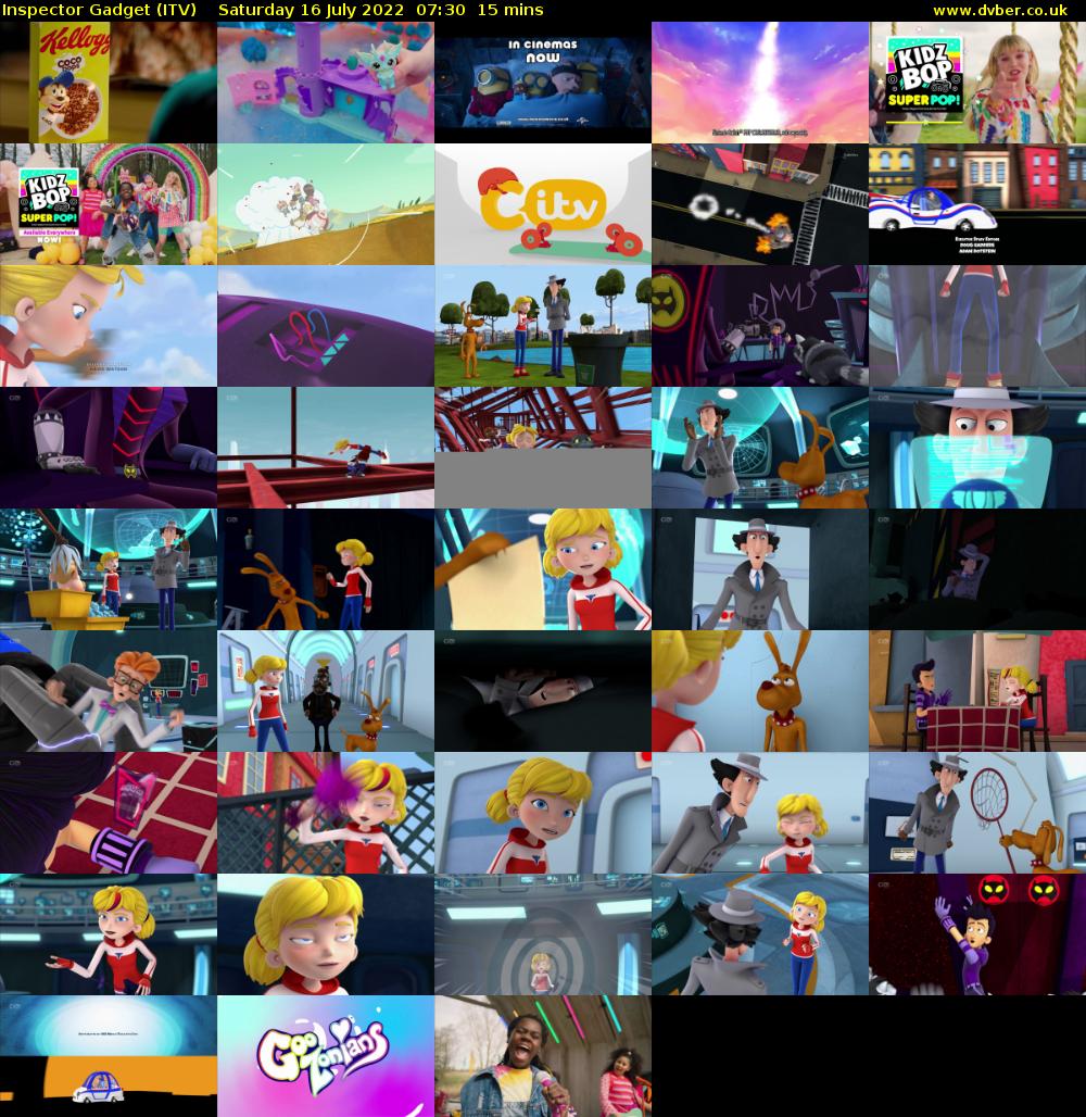 Inspector Gadget (ITV) Saturday 16 July 2022 07:30 - 07:45