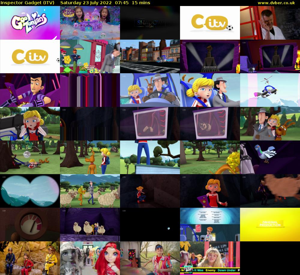Inspector Gadget (ITV) Saturday 23 July 2022 07:45 - 08:00