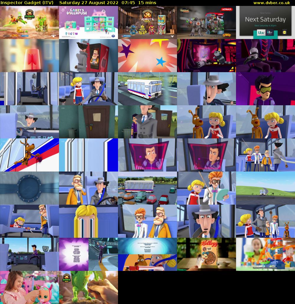 Inspector Gadget (ITV) Saturday 27 August 2022 07:45 - 08:00