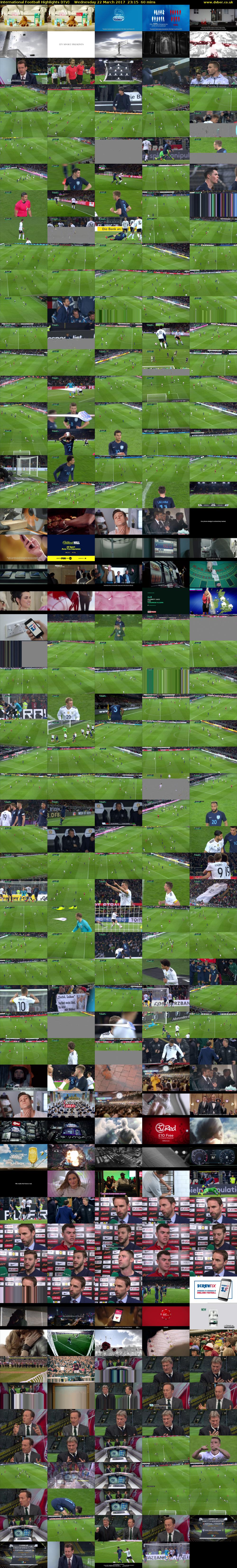 International Football Highlights (ITV) Wednesday 22 March 2017 23:15 - 00:15