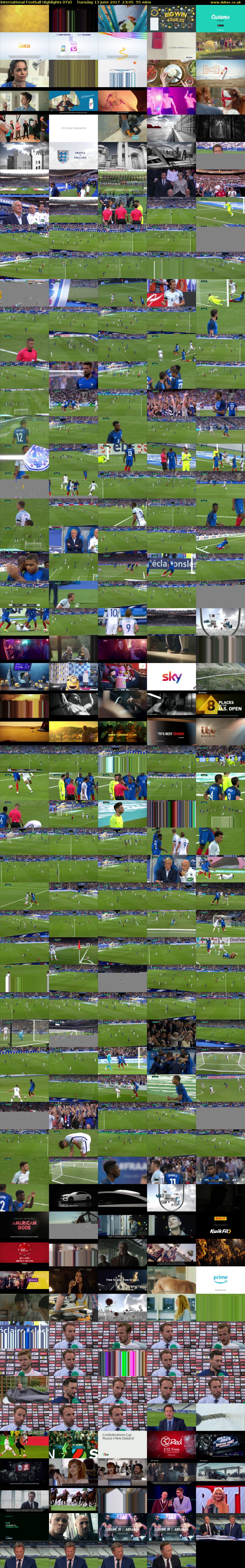 International Football Highlights (ITV) Tuesday 13 June 2017 23:05 - 00:00