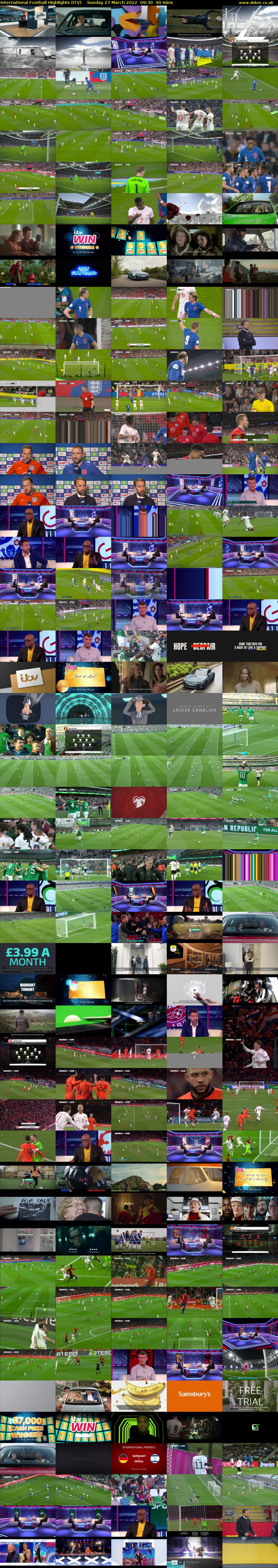 International Football Highlights (ITV) Sunday 27 March 2022 09:30 - 11:00