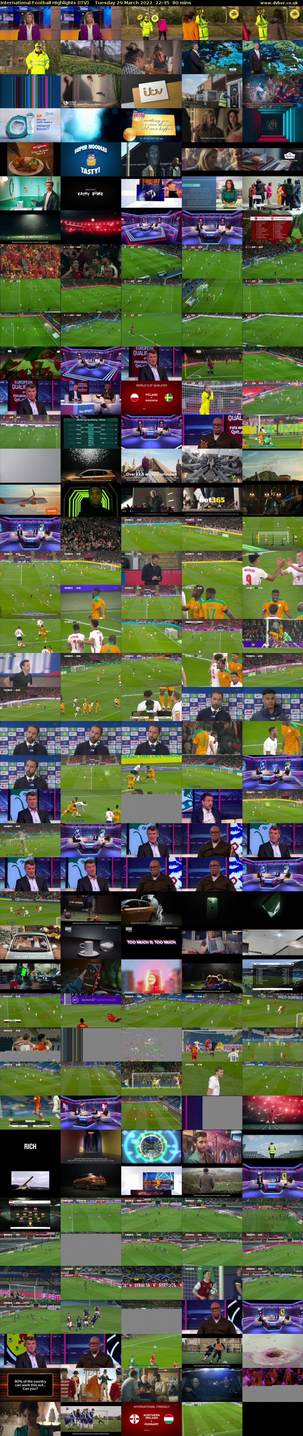International Football Highlights (ITV) Tuesday 29 March 2022 22:45 - 00:05