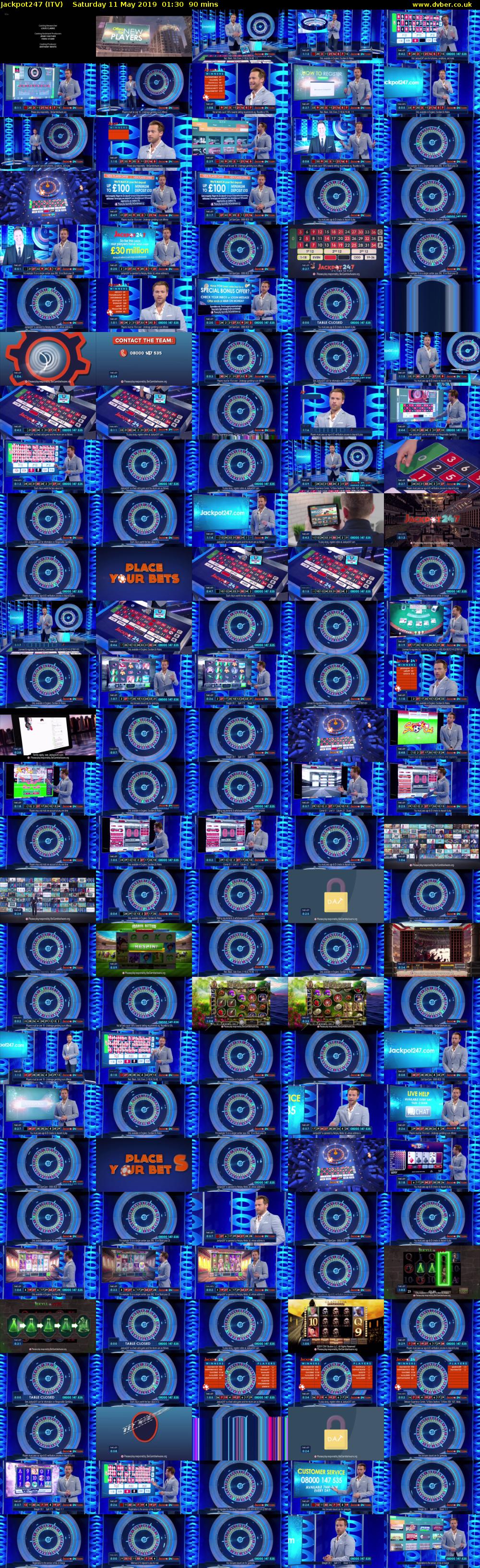 Jackpot247 (ITV) Saturday 11 May 2019 01:30 - 03:00