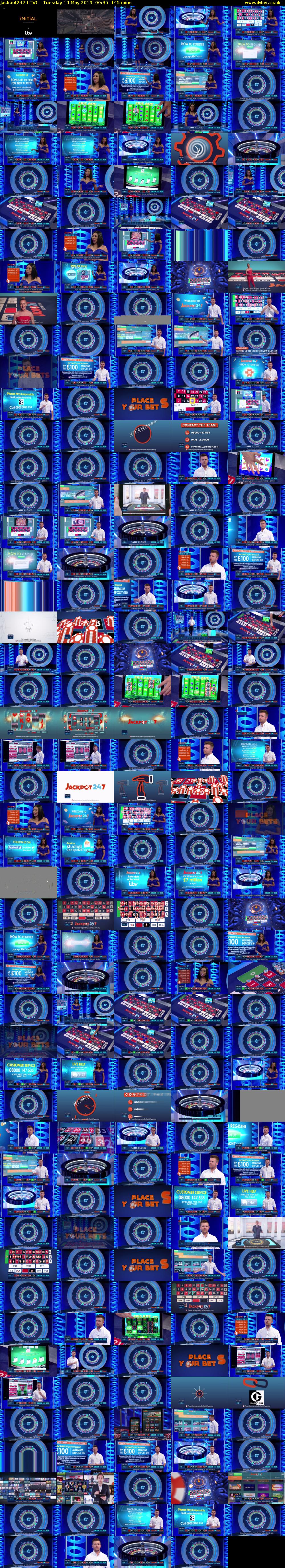 Jackpot247 (ITV) Tuesday 14 May 2019 00:35 - 03:00