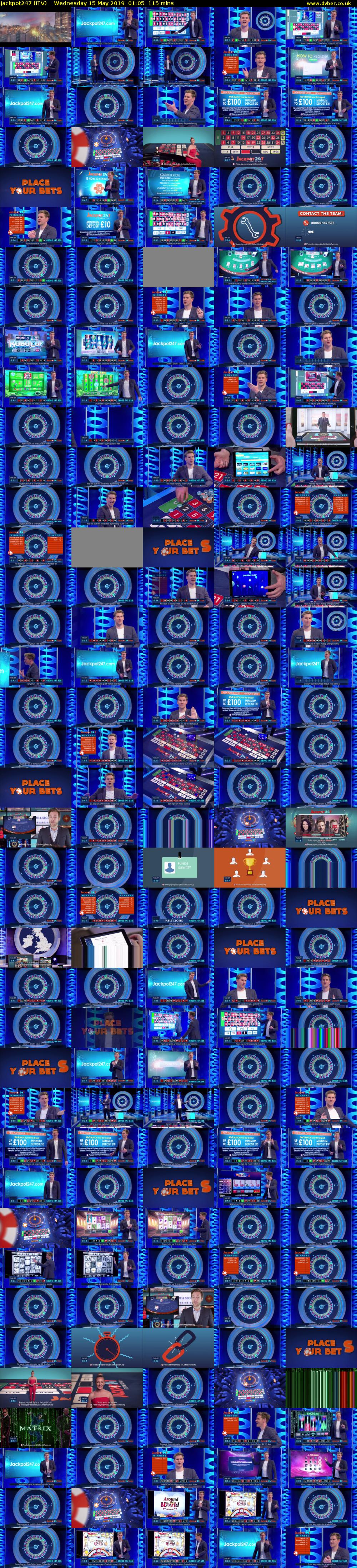 Jackpot247 (ITV) Wednesday 15 May 2019 01:05 - 03:00