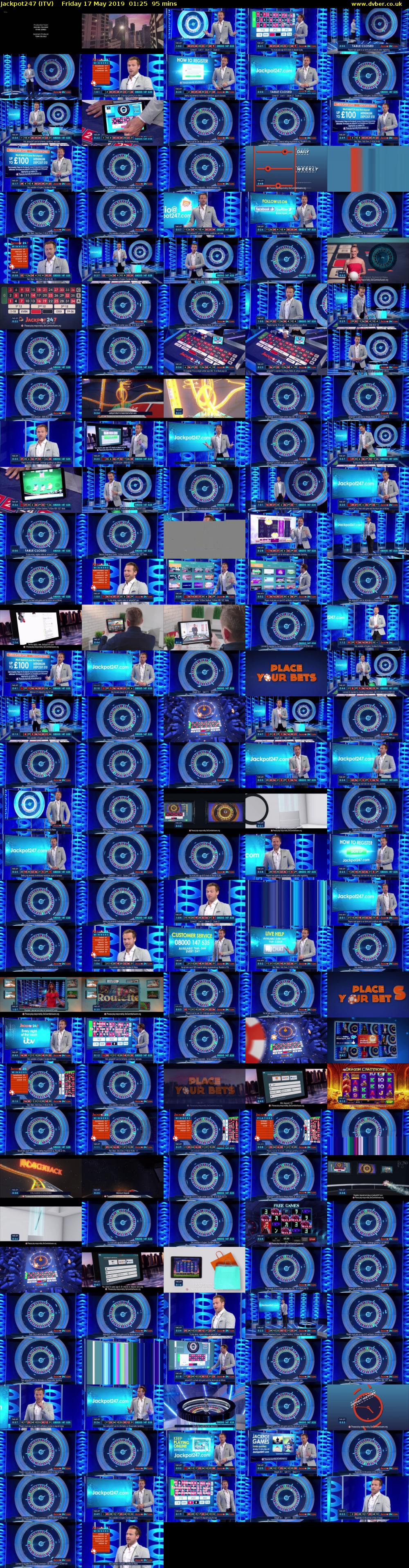 Jackpot247 (ITV) Friday 17 May 2019 01:25 - 03:00