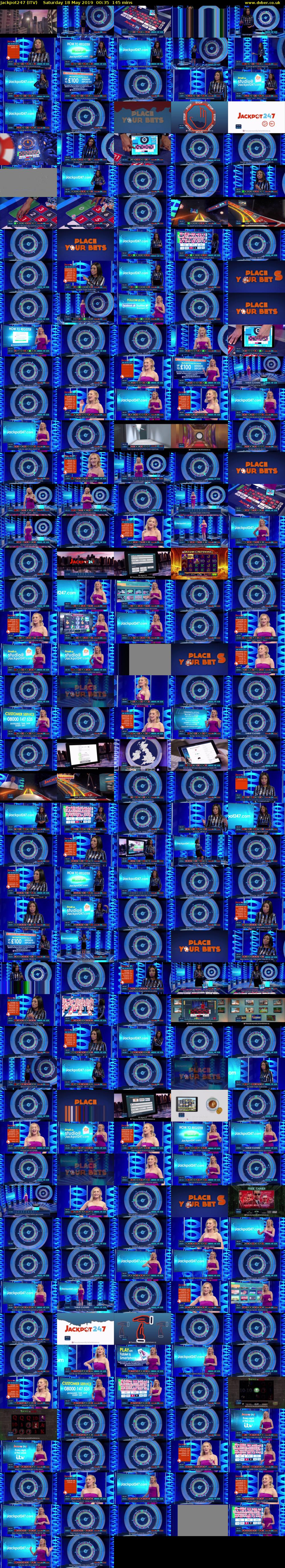 Jackpot247 (ITV) Saturday 18 May 2019 00:35 - 03:00