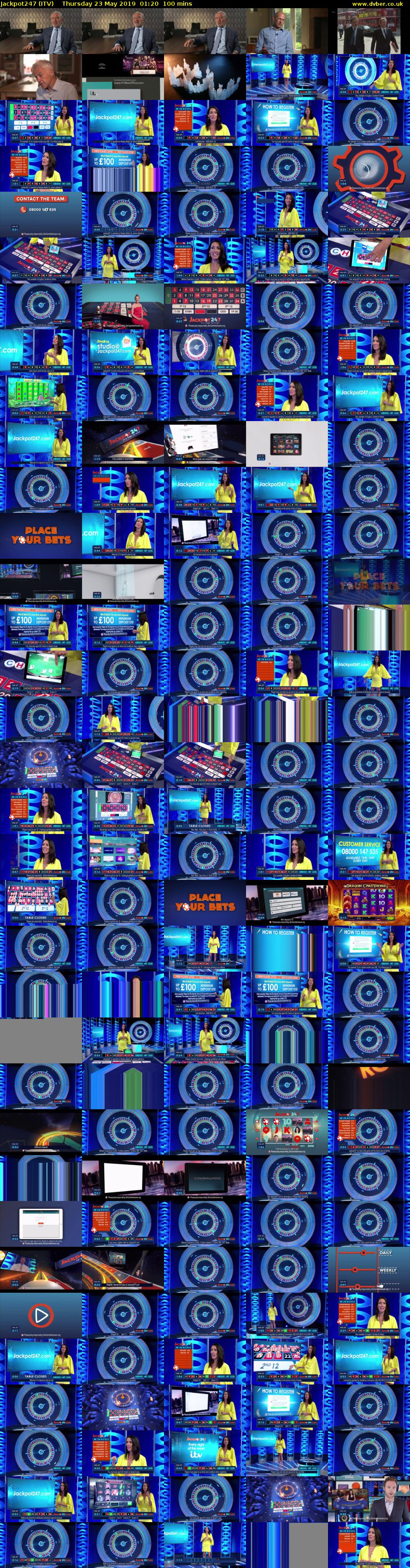Jackpot247 (ITV) Thursday 23 May 2019 01:20 - 03:00
