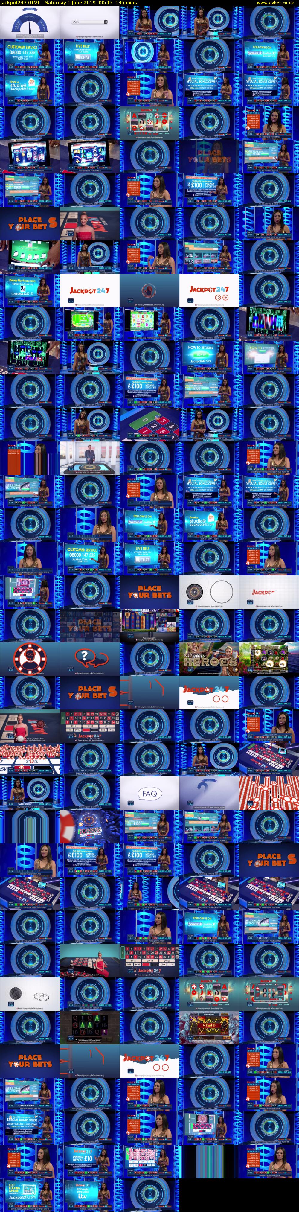 Jackpot247 (ITV) Saturday 1 June 2019 00:45 - 03:00