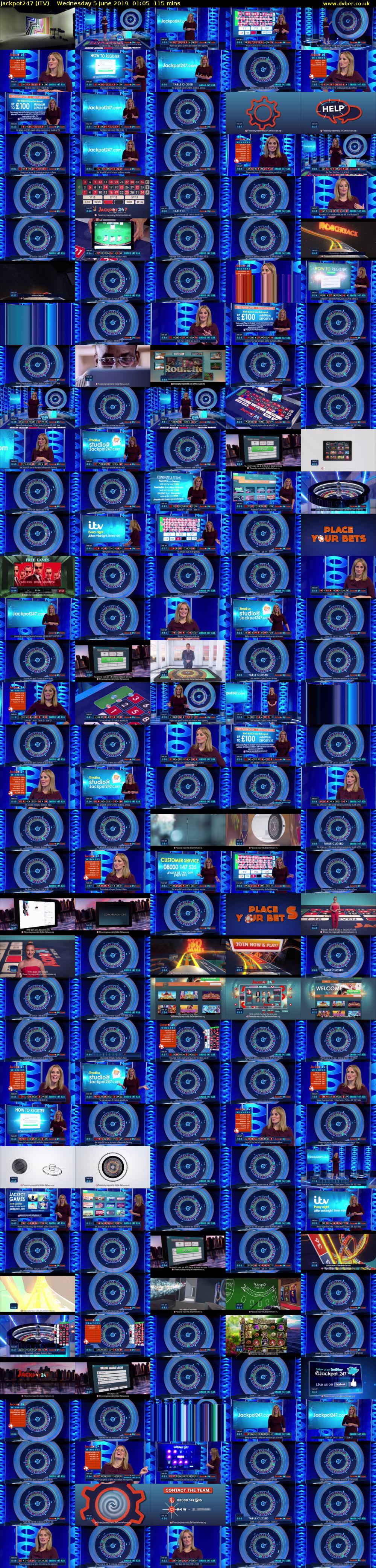 Jackpot247 (ITV) Wednesday 5 June 2019 01:05 - 03:00