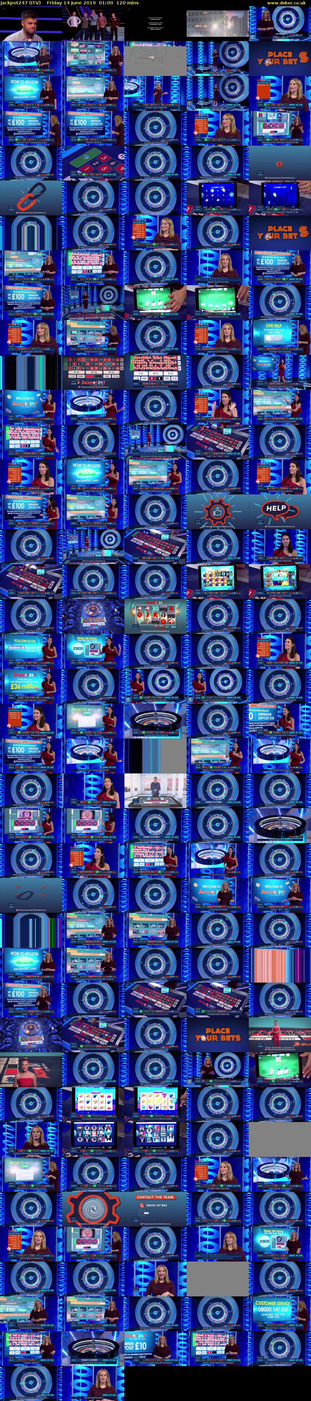 Jackpot247 (ITV) Friday 14 June 2019 01:00 - 03:00
