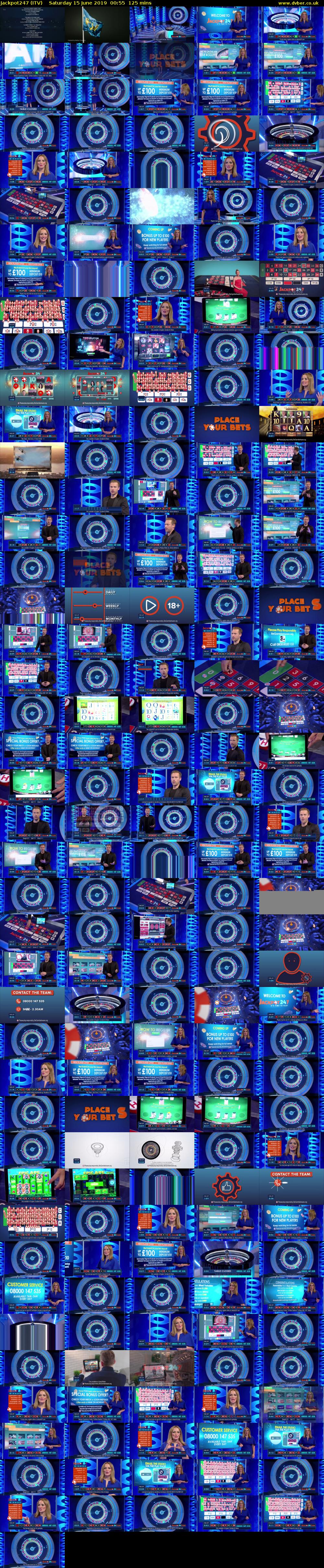 Jackpot247 (ITV) Saturday 15 June 2019 00:55 - 03:00
