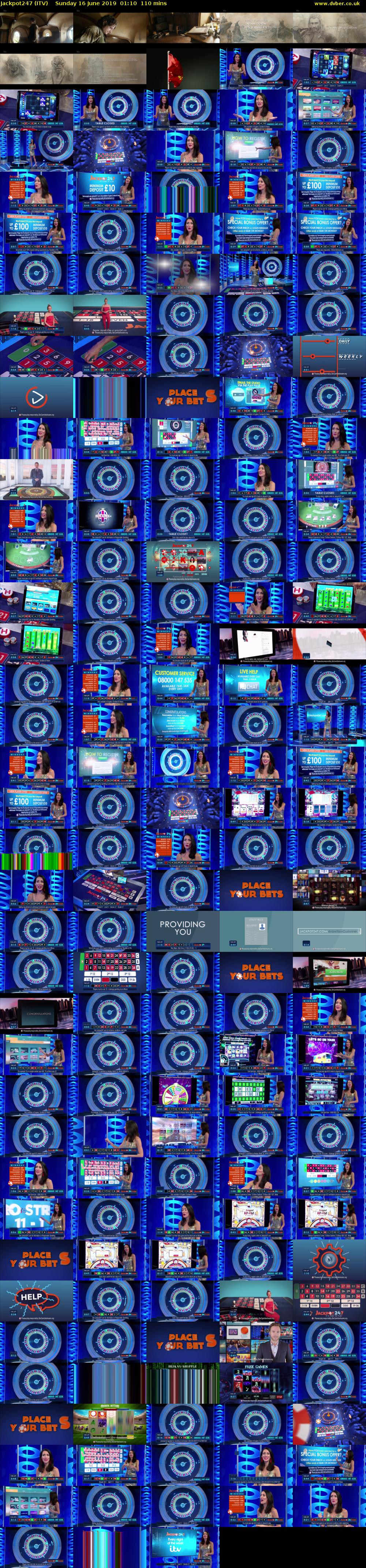 Jackpot247 (ITV) Sunday 16 June 2019 01:10 - 03:00