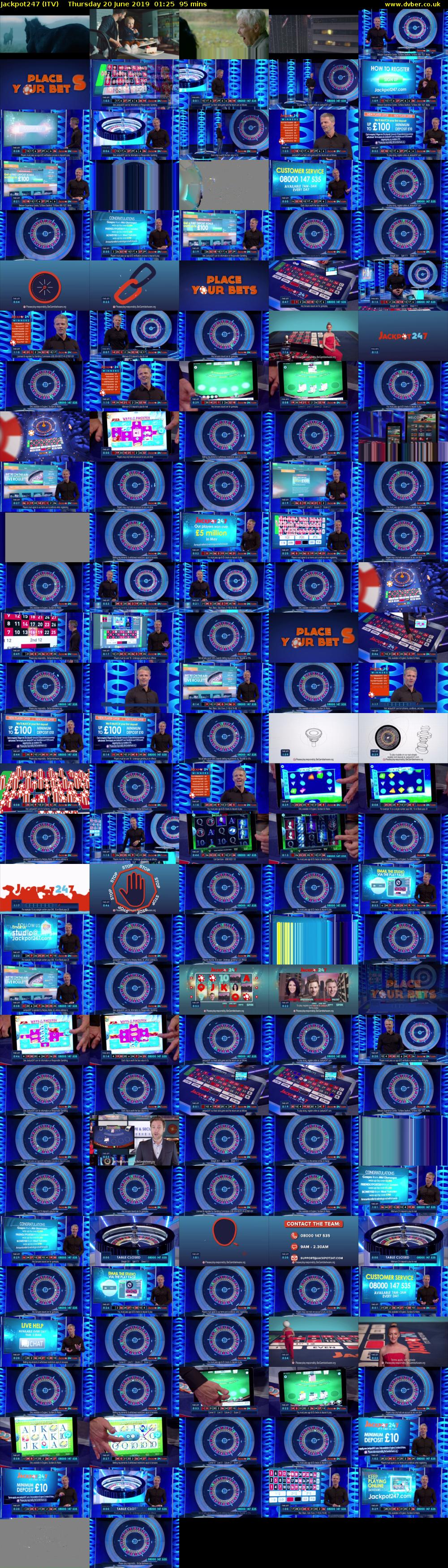 Jackpot247 (ITV) Thursday 20 June 2019 01:25 - 03:00
