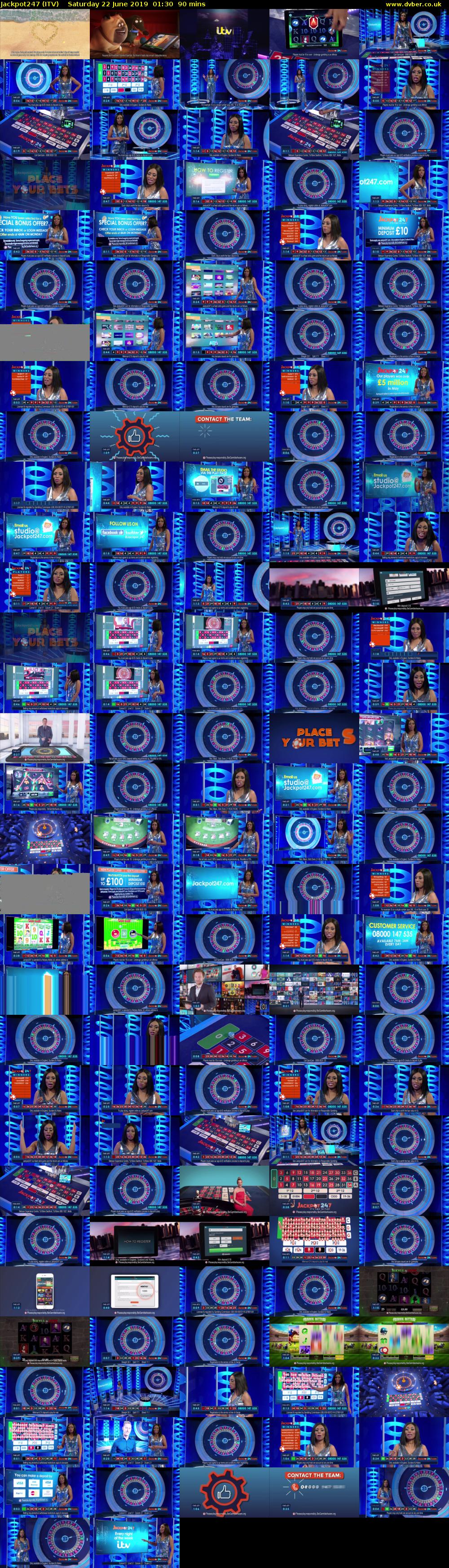 Jackpot247 (ITV) Saturday 22 June 2019 01:30 - 03:00