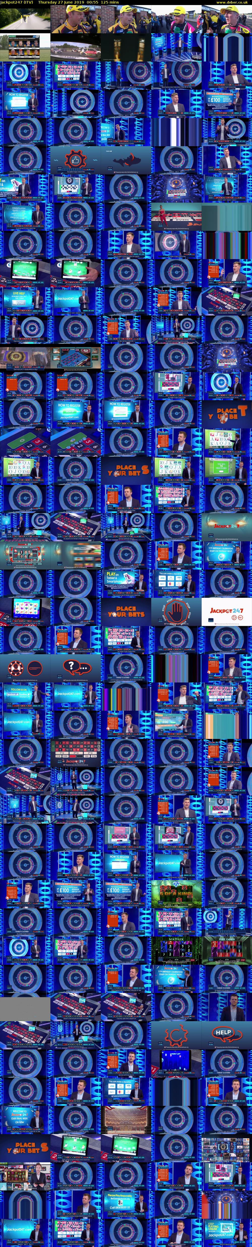 Jackpot247 (ITV) Thursday 27 June 2019 00:55 - 03:00