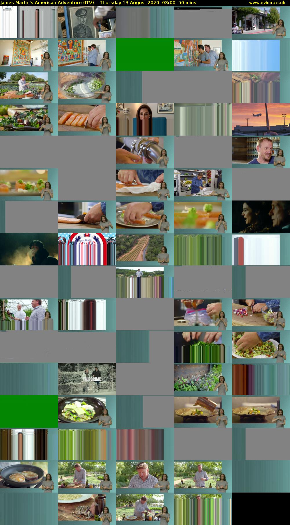 James Martin's American Adventure (ITV) Thursday 13 August 2020 03:00 - 03:50