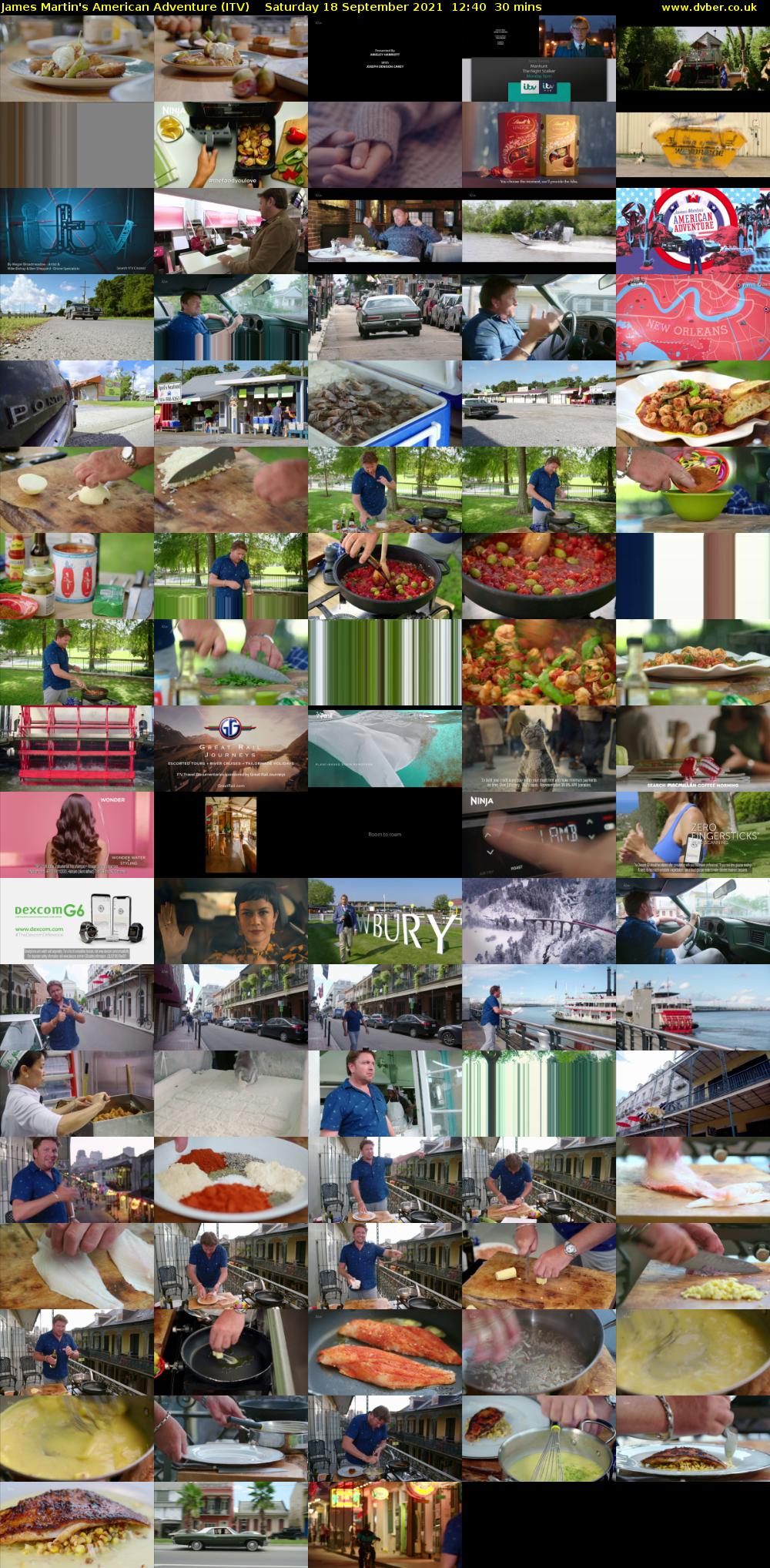 James Martin's American Adventure (ITV) Saturday 18 September 2021 12:40 - 13:10