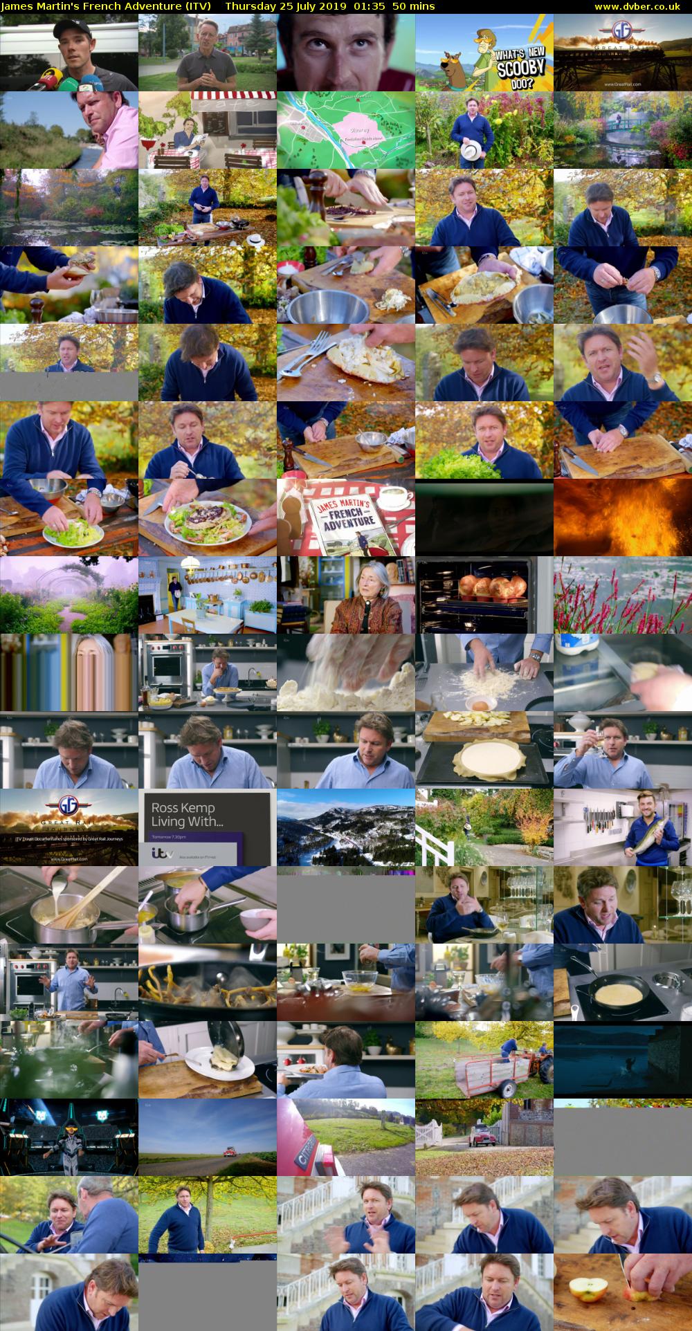 James Martin's French Adventure (ITV) Thursday 25 July 2019 01:35 - 02:25