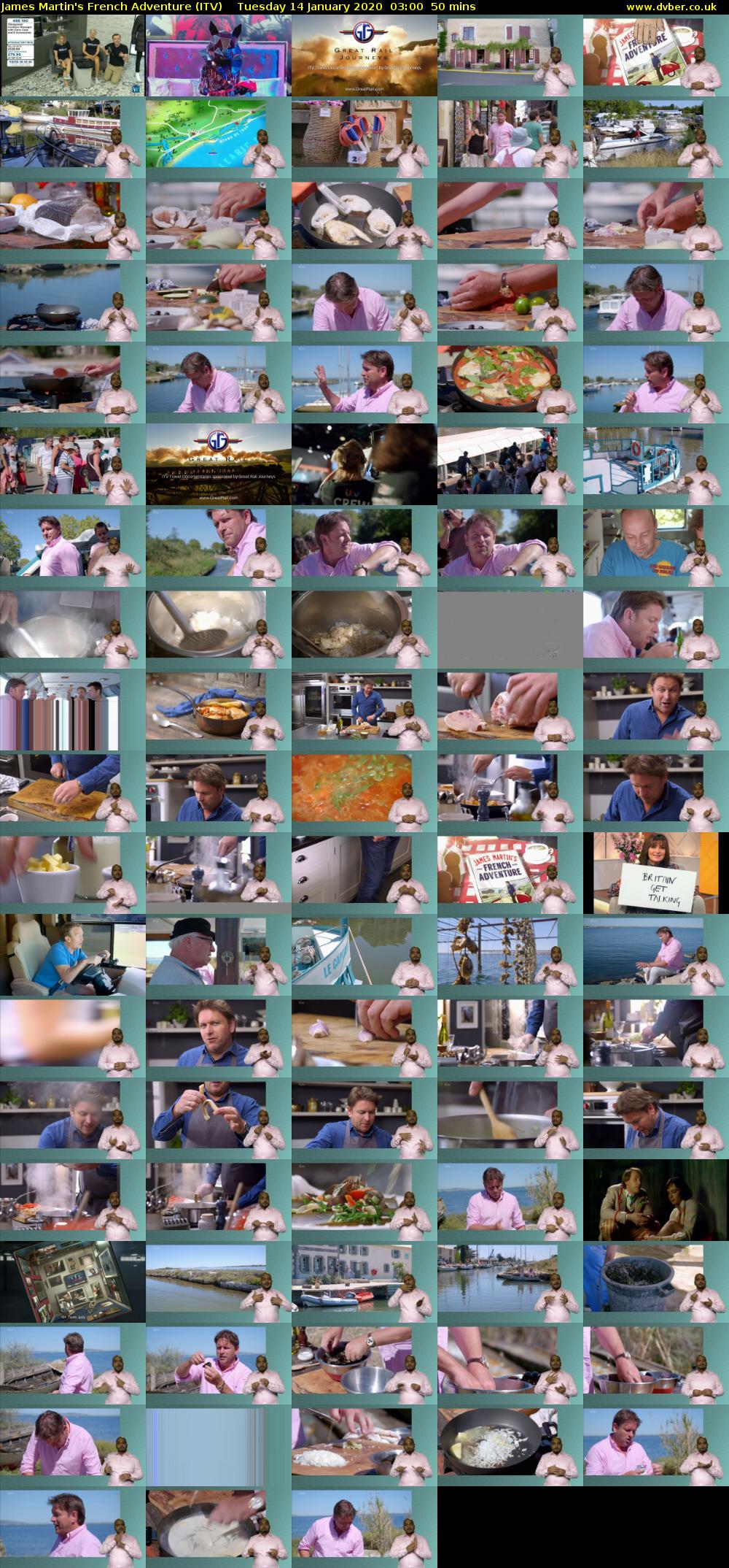 James Martin's French Adventure (ITV) Tuesday 14 January 2020 03:00 - 03:50