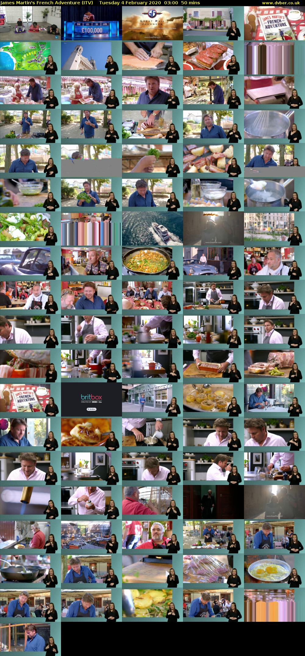 James Martin's French Adventure (ITV) Tuesday 4 February 2020 03:00 - 03:50