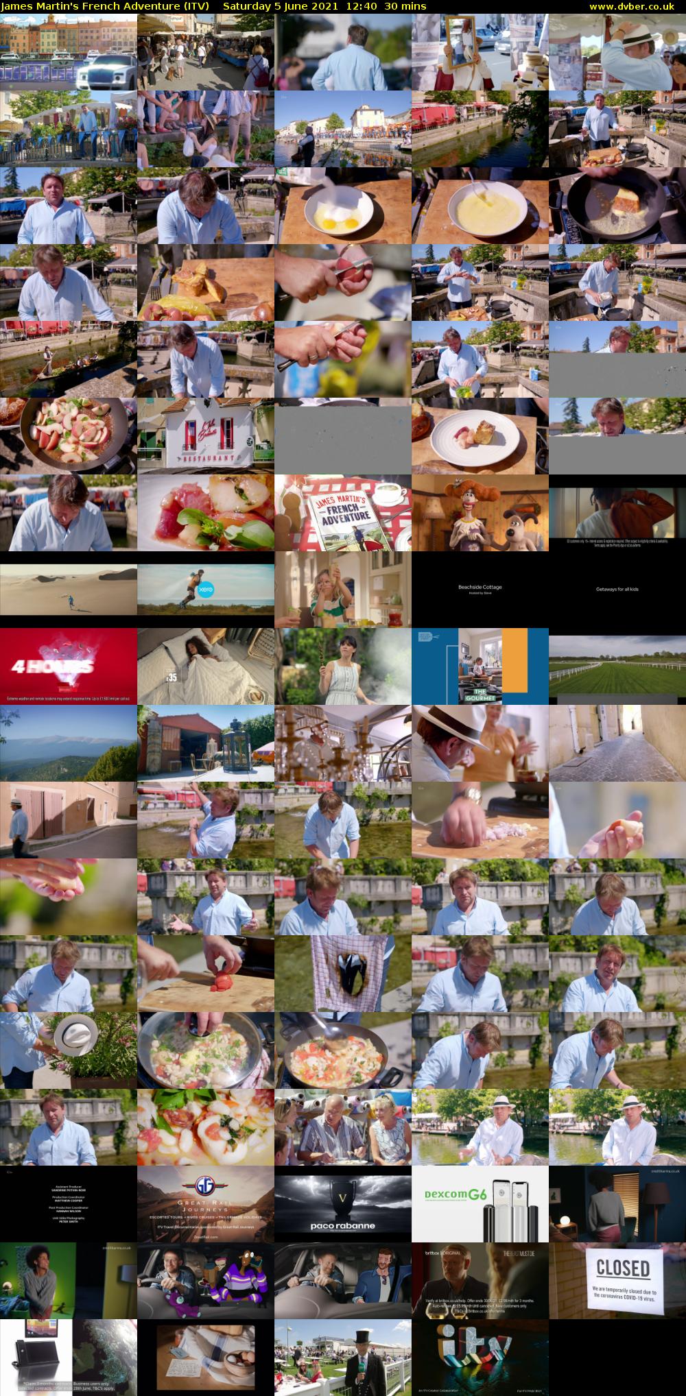 James Martin's French Adventure (ITV) Saturday 5 June 2021 12:40 - 13:10