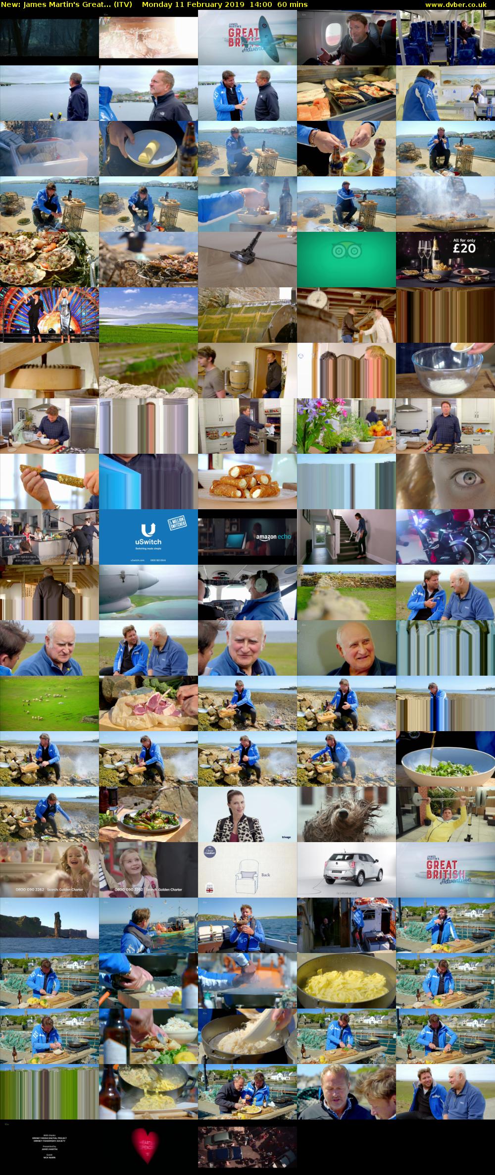 James Martin's Great... (ITV) Monday 11 February 2019 14:00 - 15:00