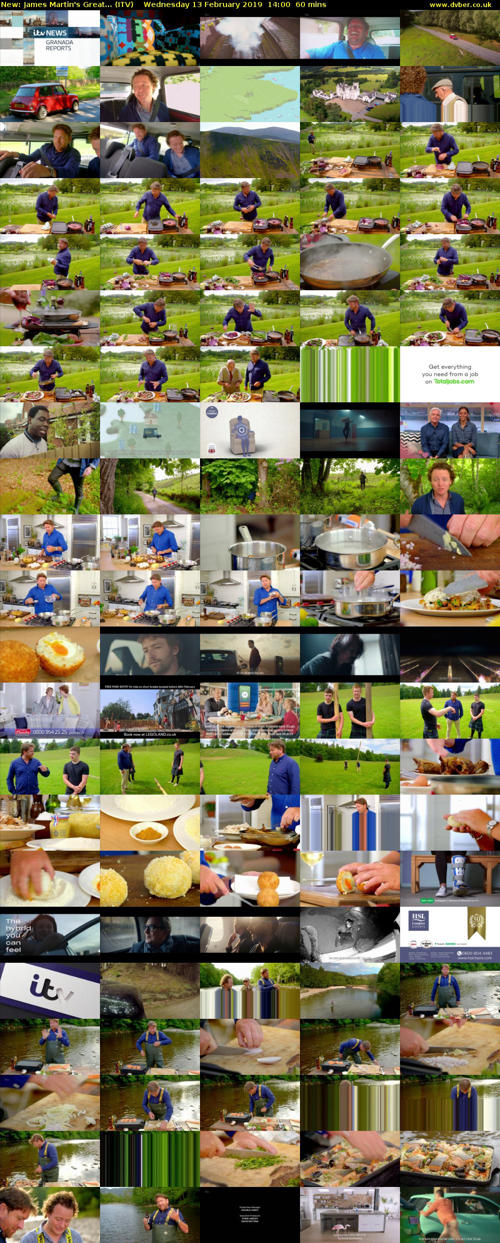 James Martin's Great... (ITV) Wednesday 13 February 2019 14:00 - 15:00