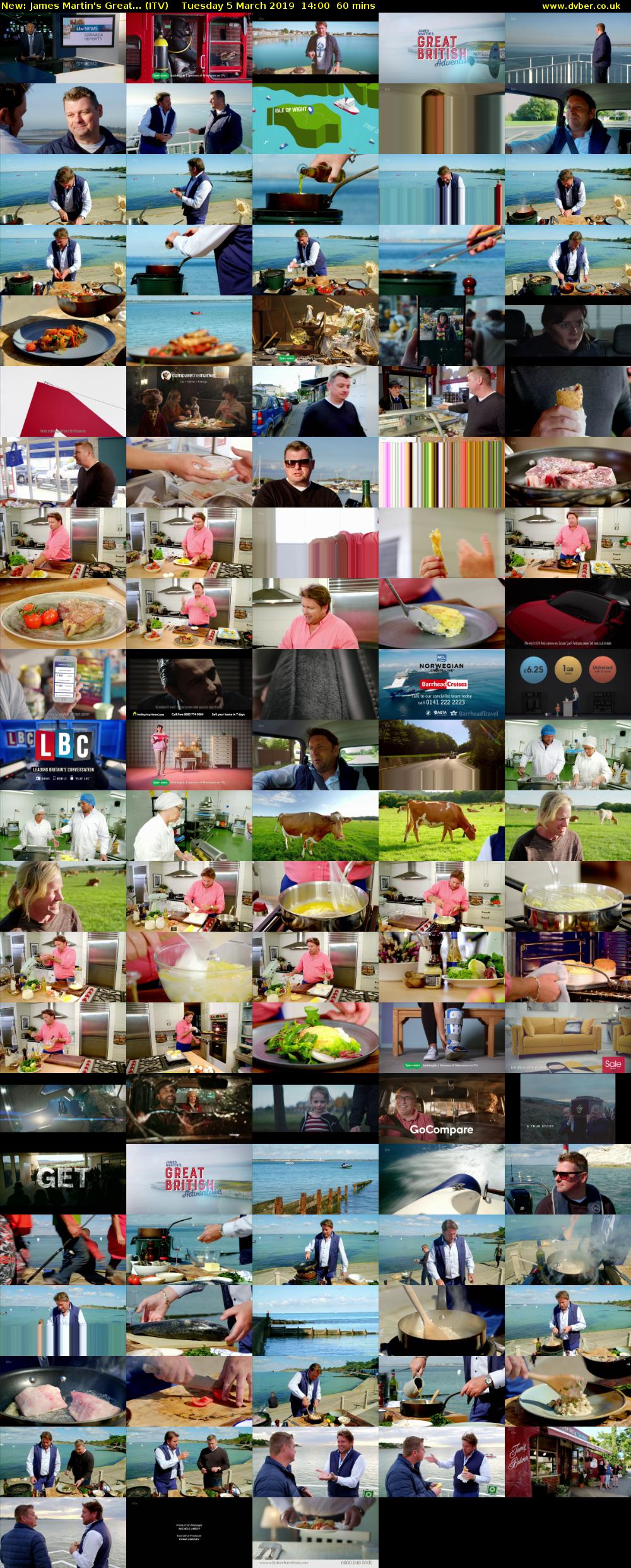 James Martin's Great... (ITV) Tuesday 5 March 2019 14:00 - 15:00