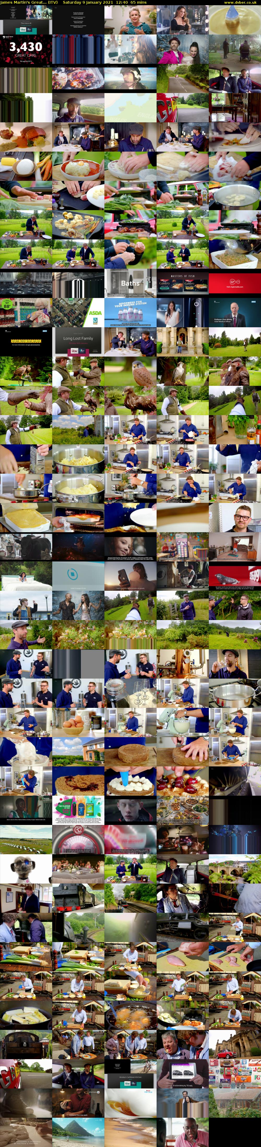 James Martin's Great... (ITV) Saturday 9 January 2021 12:40 - 13:45
