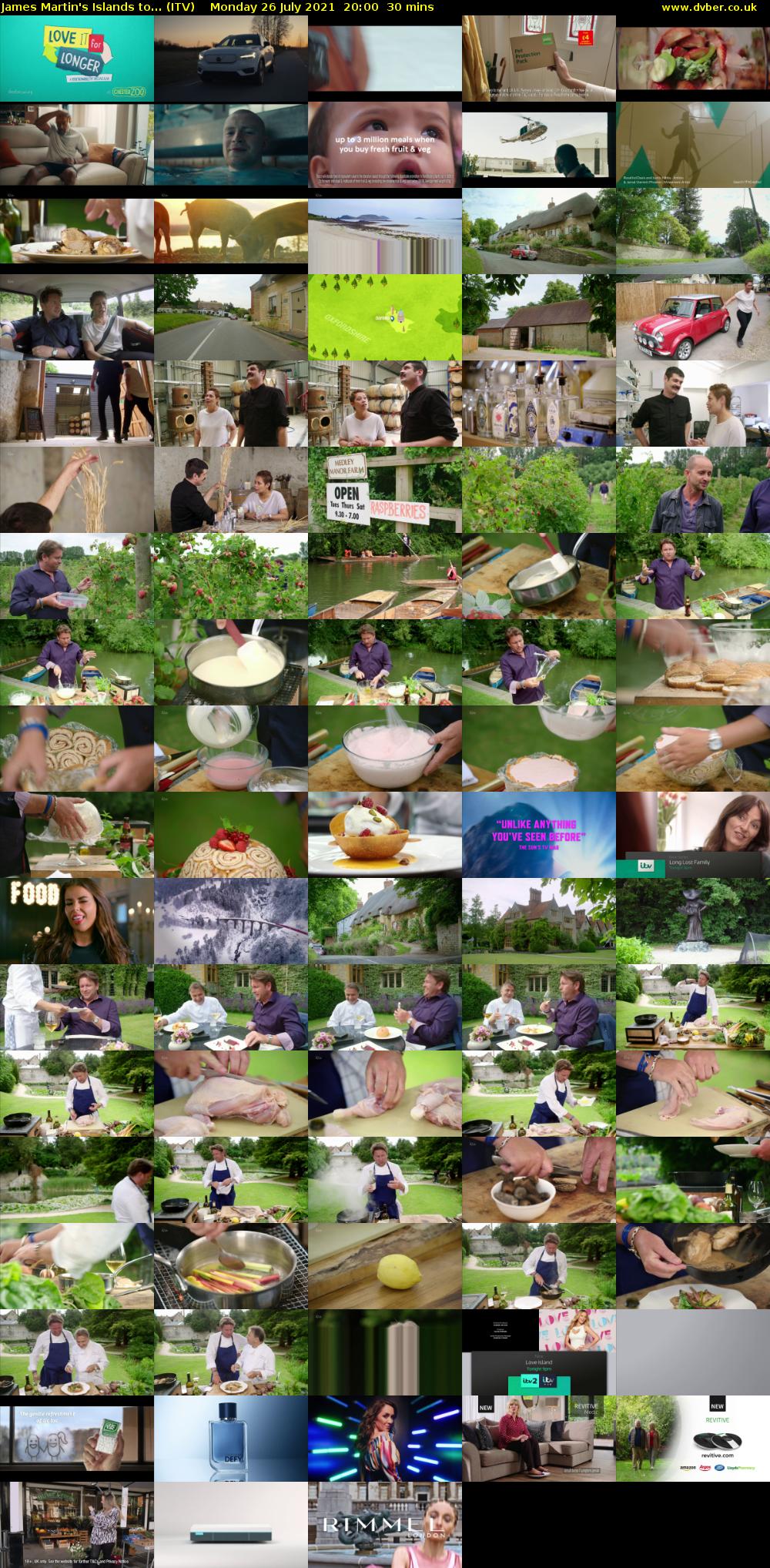 James Martin's Islands to... (ITV) Monday 26 July 2021 20:00 - 20:30