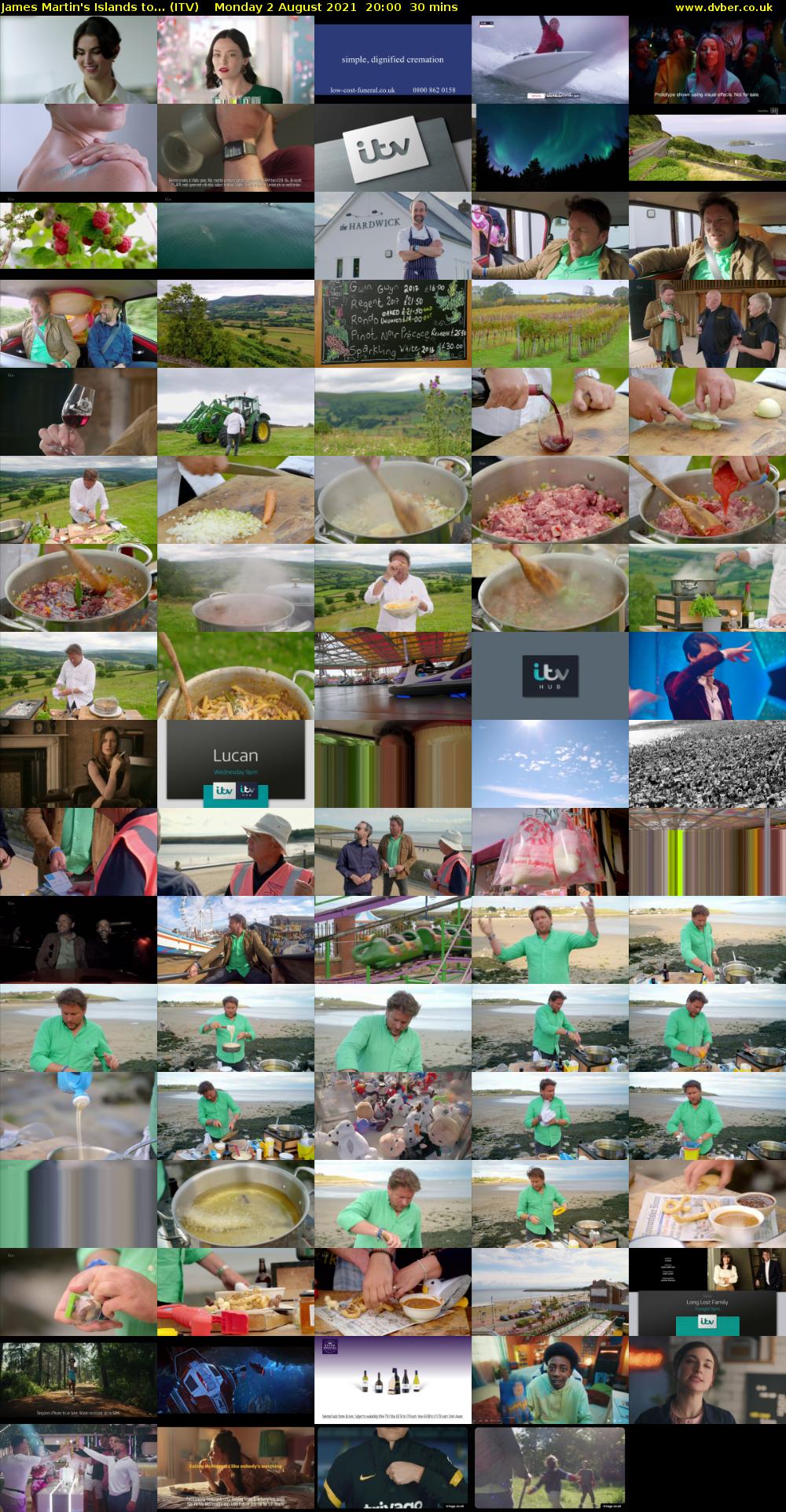 James Martin's Islands to... (ITV) Monday 2 August 2021 20:00 - 20:30